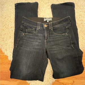 Wit & Wisdom ‘Ab’ Solution dark blue baby bootcut jeans size 2
